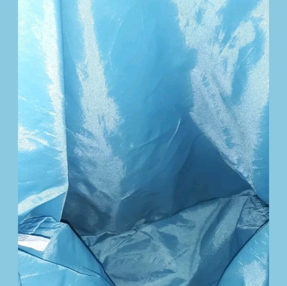 JUSTICE BLUE SEQUINED Draw string back pack NWOT - Picture 3 of 6